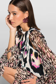 RC Orecchini oversize con perle Fucsia QKG017-AM001