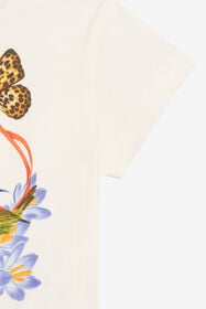 JU T-shirt à imprimé floral MILKY WHITE VJT602-JD001