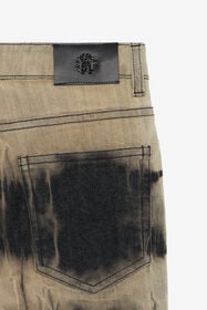 JU Pants With Contrasting Print Brown UJJ20A-DSJ01