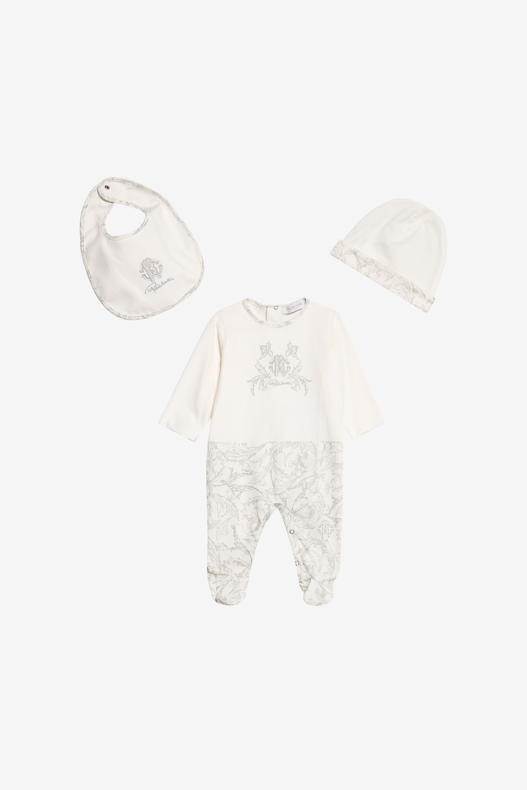 JU Baby Set with Avvento Print JU Baby Set with Avvento Print PEARL GREY XJT80P-3PS62