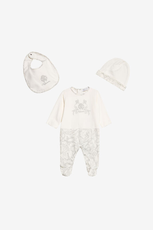 JU Baby Set with Avvento Print JU Baby Set with Avvento Print PEARL GREY XJT80P-3PS62