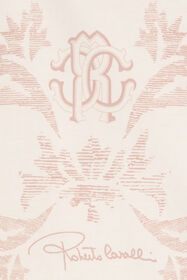 JU Cream T-Shirt with Monogram RC MILKY WHITE VJT62L-JD001