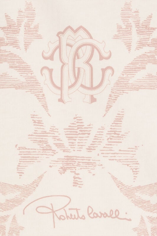 JU Cream T-Shirt with Monogram RC JU Cream T-Shirt with Monogram RC MILKY WHITE VJT62L-JD001
