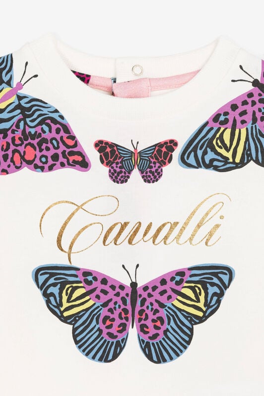 JU Butterfly-Print T-Shirt JU Butterfly-Print T-Shirt White PJT603-JV025