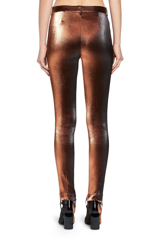 RC Metallic stretch lurex solid trousers RC Metallic stretch lurex solid trousers Dark red HQT203-FT099