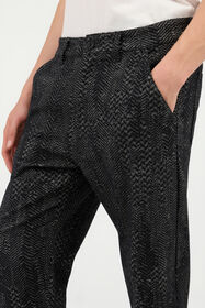 JC Black Textured Trousers BLACK VFT016-VF016