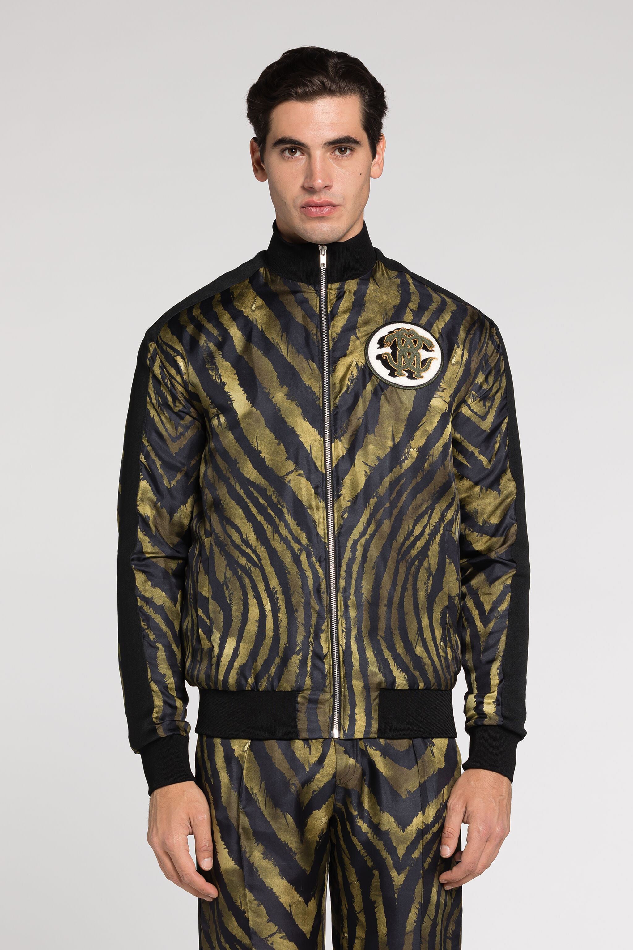 RC Zebra-Print Mirror Snake Jacket RC Zebra-Print Mirror Snake Jacket Dark green/Black RRT66F-2N410