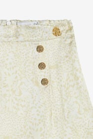 JU Skirt With Cheetahs And Cheetah Skin IVORY UJT30B-6DO35