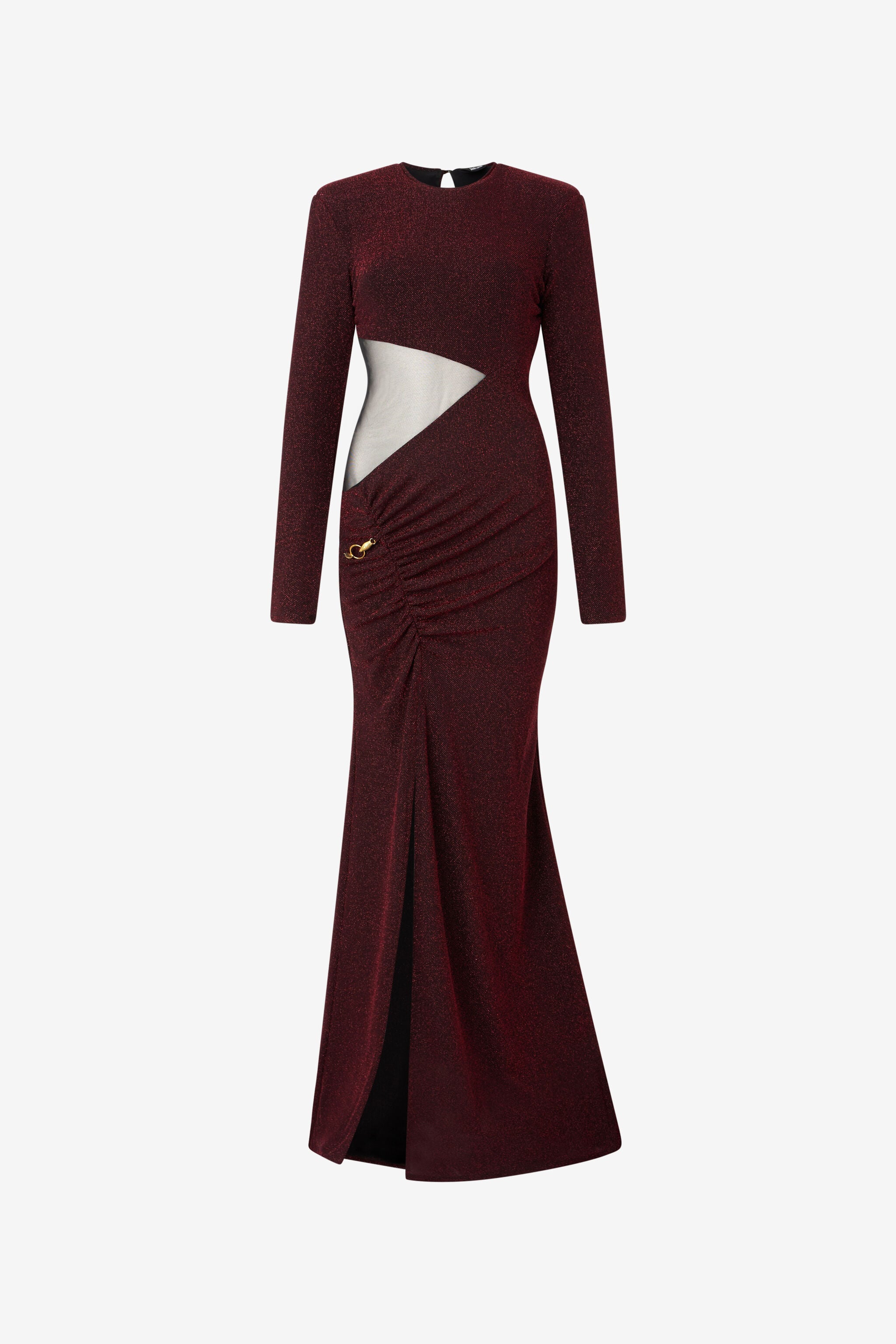 JC Long Dress With Maxi Cutout JC Long Dress With Maxi Cutout Purple TFT140-TF207