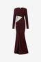 JC Long Dress With Maxi Cutout JC Long Dress With Maxi Cutout Purple TFT140-TF207