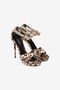 RC Plateausandalen mit kristallbesetztem Panther RC Plateausandalen mit kristallbesetztem Panther Hellbraun OQS032-SE129