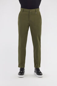RC Tailored slim pants with fang Dark green SRT247-FN061