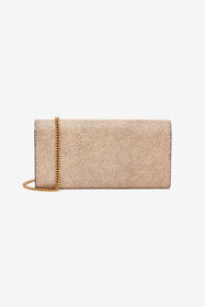 RC Portefeuille Serpentine En Cuir Avec Chaîne BROWN WKA017-PZI07