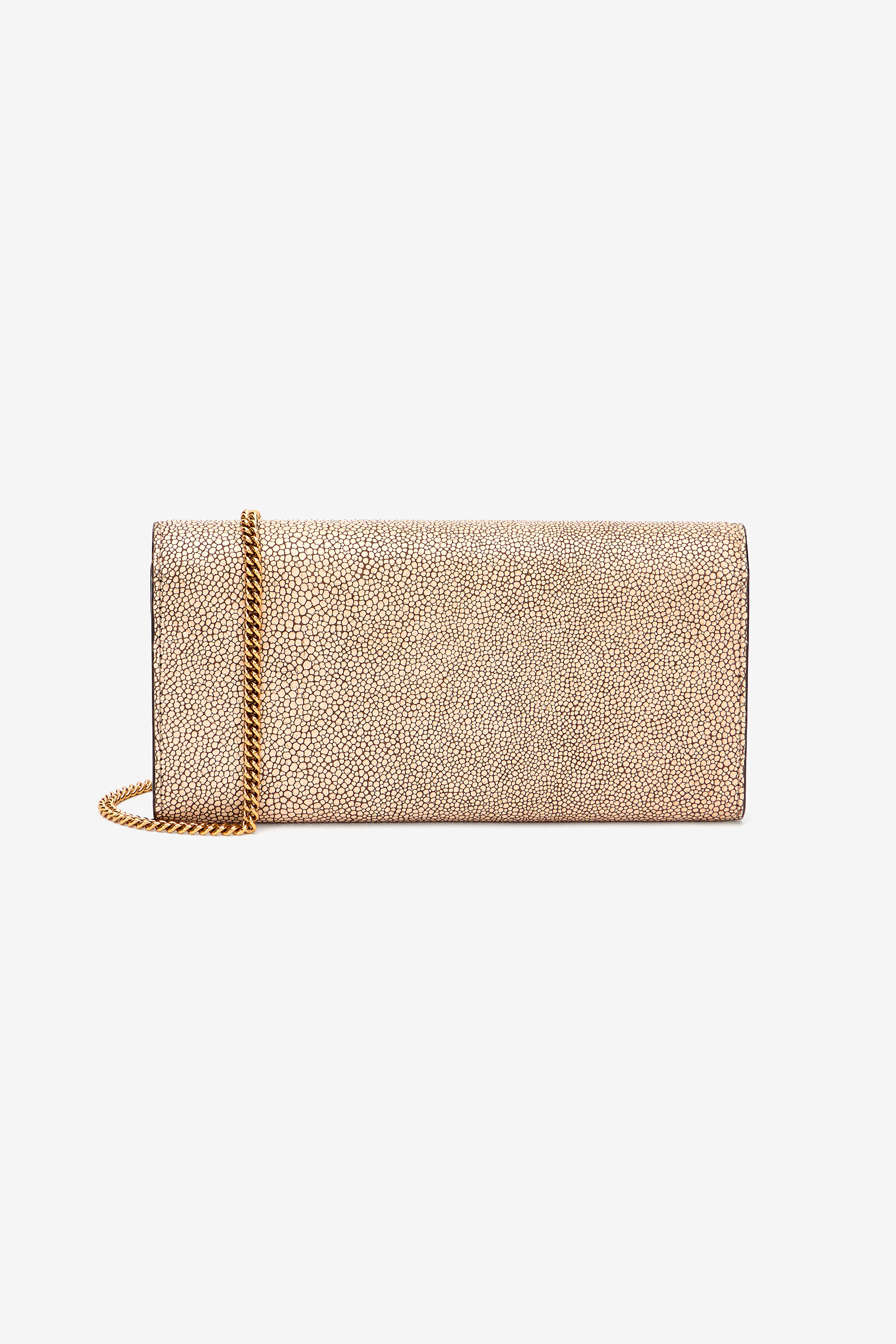RC Portefeuille Serpentine En Cuir Avec Chaîne RC Portefeuille Serpentine En Cuir Avec Chaîne BROWN WKA017-PZI07