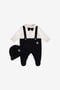 JU RC Monogram Babygrow set JU RC Monogram Babygrow set Black SJT826-JD001