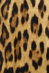 RC Silk Shirt With Jaguar Skin Print Brown VWT700-TYQ71
