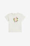 JU T-Shirt With RC Monogram And Floral Embroidery White UJT607-JD001