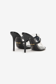 JC Sandali Con Tomaia Trasparente Nero UFS061-UF383