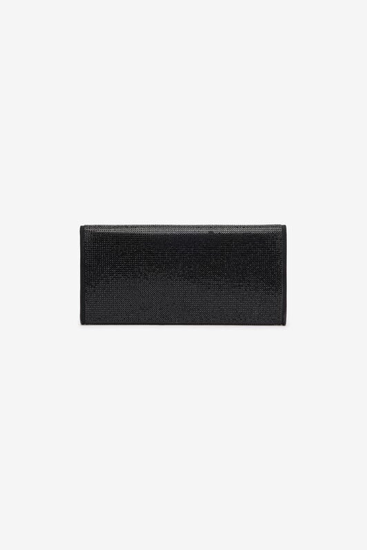 RC Pochette Nera Impreziosita da Cristalli con Mirror Snake Monogram RC Pochette Nera Impreziosita da Cristalli con Mirror Snake Monogram Nero POB00D-PZO09