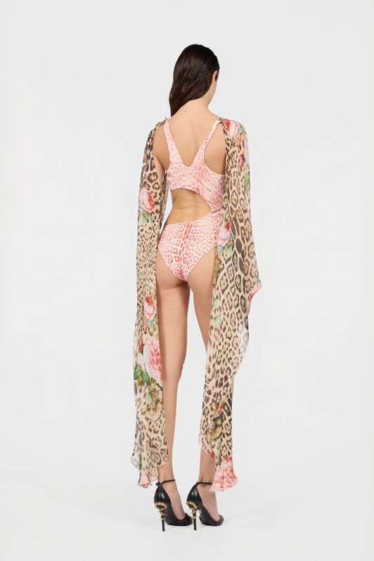 RC Jaguar Pink Print One-Piece Swimsuit RC Jaguar Pink Print One-Piece Swimsuit PINK XQW041-HVT23
