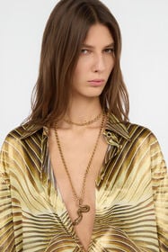 RC Collana Oro Anticato Con Serpente OLD GOLD WWG015-AM001