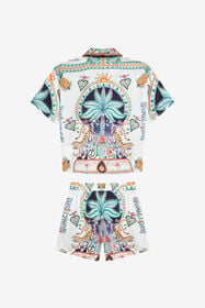 JC Set mit Tropical Garden Print IVORY PRISTINE WFT70Z-6D003
