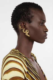 RC Antiqued Gold Snake Earrings OLD GOLD WKG014-AM001