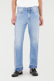RC Jeans With Stud And Stone Pattern Light blue VRJ208-VT001