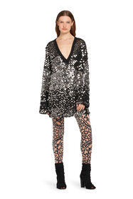 RC Sequin embroidered sweater Black/Silver IWM642-MR003