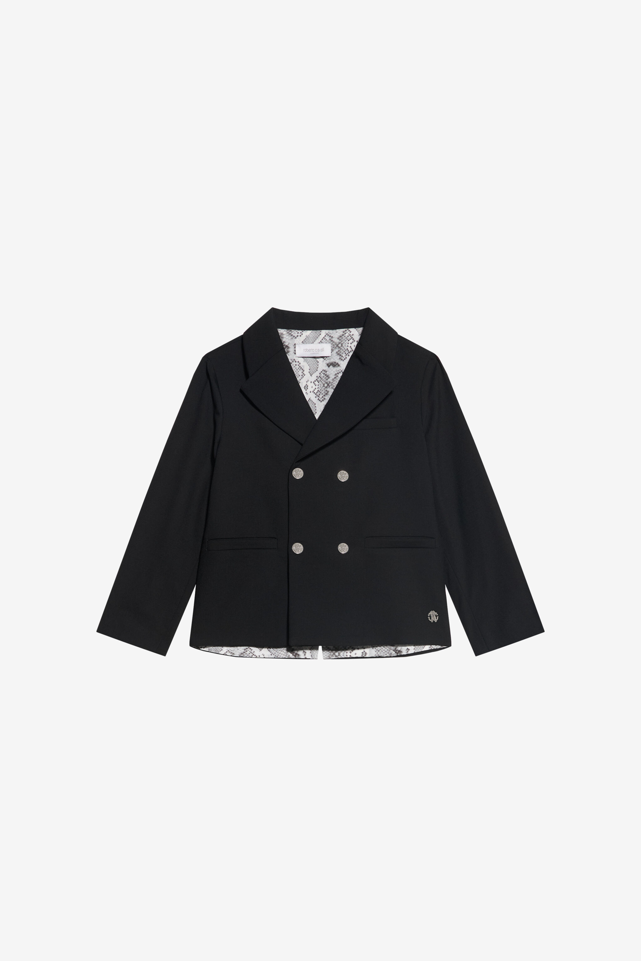 JU Elegant Double-Breasted Blazer JU Elegant Double-Breasted Blazer BLACK/P.G. XJT41X-GA108