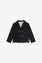 JU Elegant Double-Breasted Blazer JU Elegant Double-Breasted Blazer BLACK/P.G. XJT41X-GA108