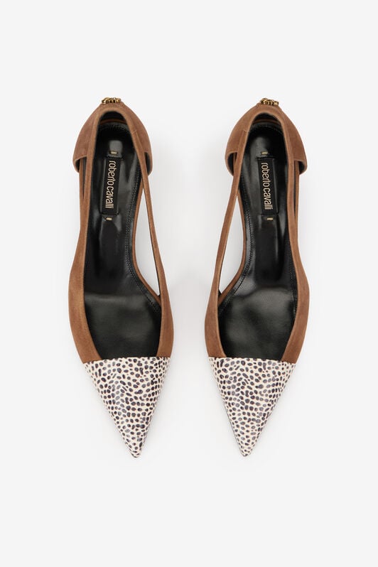 RC Shark Print Leather Pumps RC Shark Print Leather Pumps TABACCO/ST.SHARK TKS046-PA008
