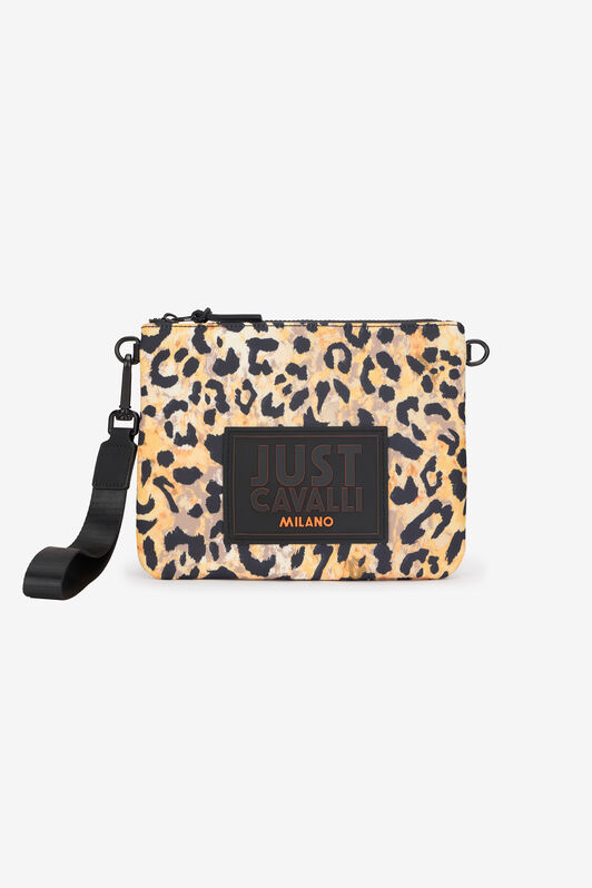 JC Pochette con stampa Leopard e laccio da polso JC Pochette con stampa Leopard e laccio da polso Marron clair SFB010-SF341