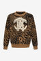 RC Jaguar Skin and Monogram RC print sweater RC Jaguar Skin and Monogram RC print sweater Brown SRM610-MQ033