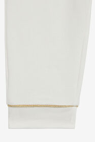 JU Pantalon blanc avec détail doré MILKY WHITE VJT201-CF050
