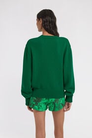 RC Maglione Corto in Maglia Verde TKM623-MQ001