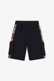 JU RC Logo Cotton Shorts Black TJT20Q-CF050