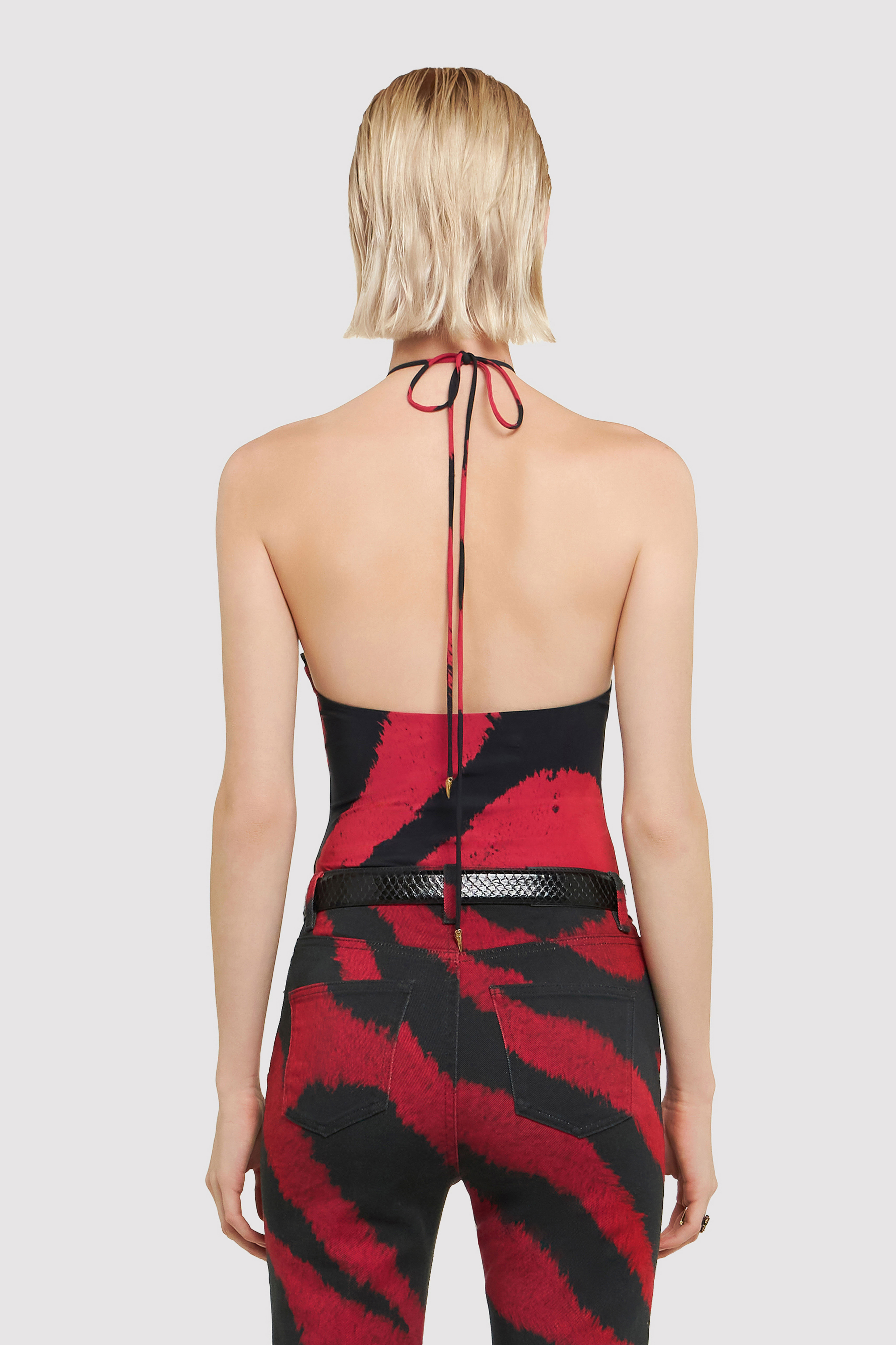 RC Bodi con estampado Zebra Tribute Rojo UWT615-OOP26