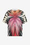 RC T-Shirt En Soie Imprimé Ray Of Paradise RC T-Shirt En Soie Imprimé Ray Of Paradise CORAL PINK XRT62B-4QM33