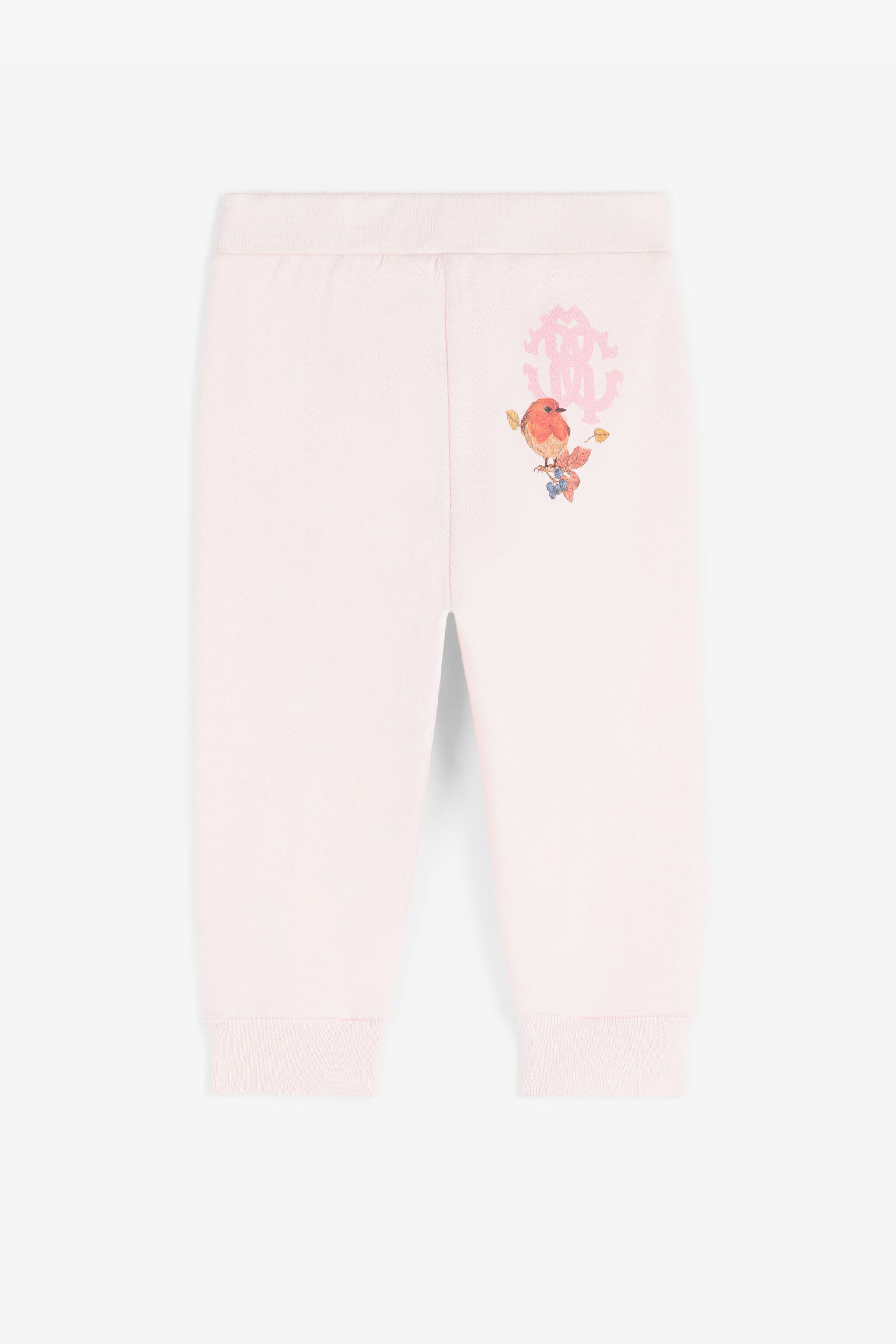 JU Pantaloni sportivi con stampa uccellino JU Pantaloni sportivi con stampa uccellino Rosa RJT20L-CF050