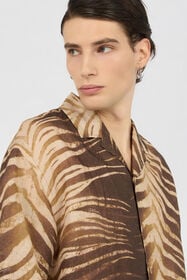 JC Camicia Stampa Natural Barb 751 BEIGE + 709 MARR WFM006-WF154