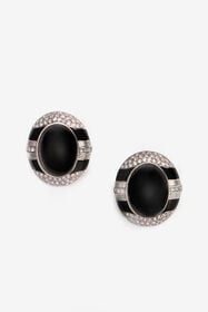 RC Earrings Black BLACK/PALL/CRY XWG001-AM011