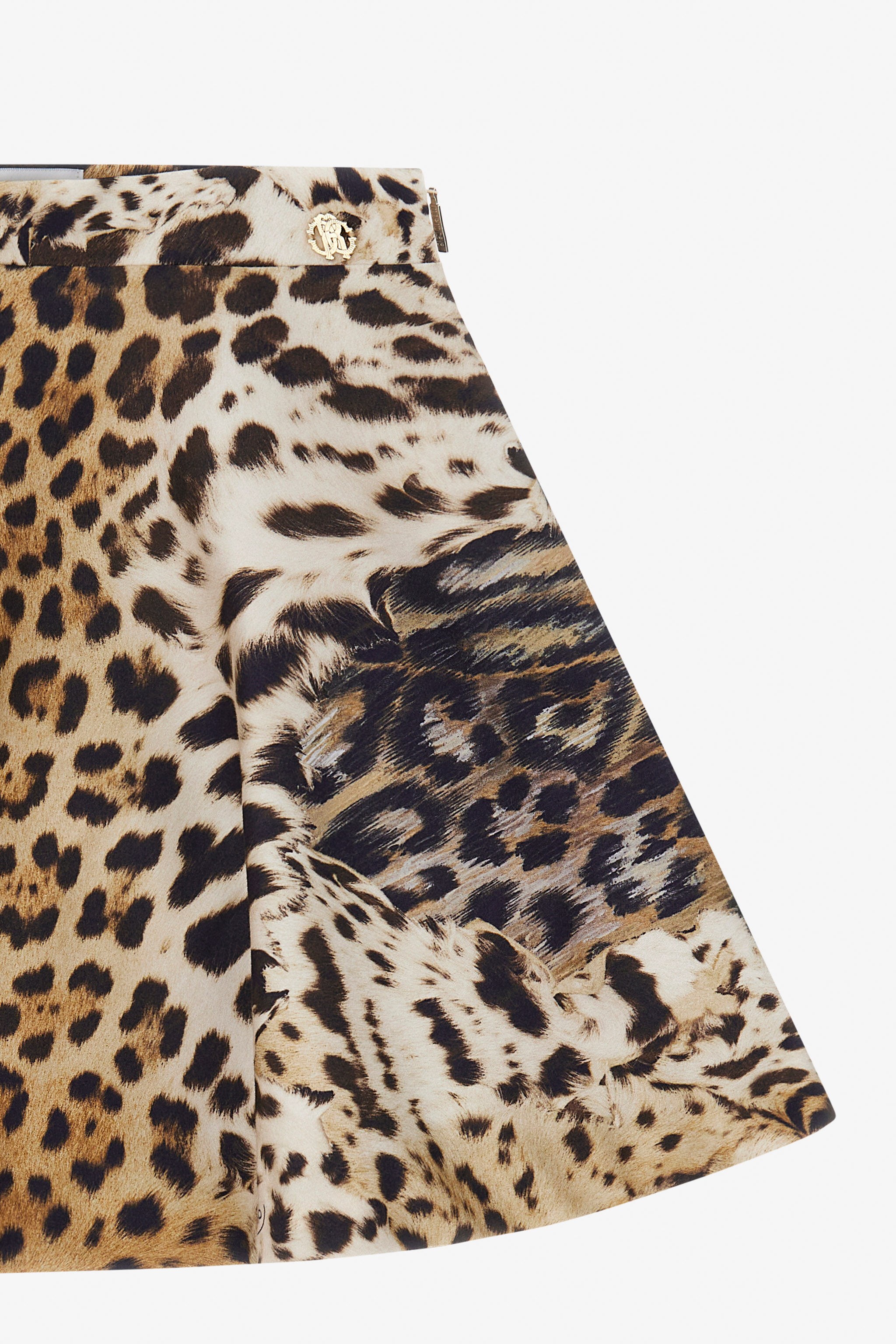 JU Skirt With Jaguar Skin Print JAGUARSKIN NATURAL TJT30A-6SM10