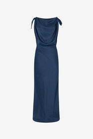 RC Long Dress With Snake Print Dark blue UKT112-SZN57