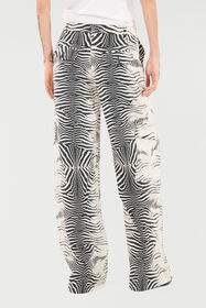 RC Stretch Cotton Pants With White Tigress Print Черный/Белый UKT211-3AN49