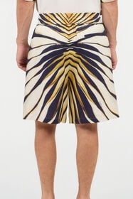 RC Bermuda En Lin Imprimé Ray Of Gold BLACK IVORY TRT270-3HM70