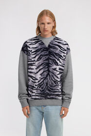 RC Zebra print sweatshirt Gray TRT68D-CF050