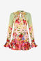 RC Mini-robe à imprimé Miami RC Mini-robe à imprimé Miami GREEN/FUCHSIA WQT104-3AR32