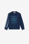 JU Sweat-Shirt Avec Monogramme Et Logo JU Sweat-Shirt Avec Monogramme Et Logo Bleu foncé UJT670-CF050