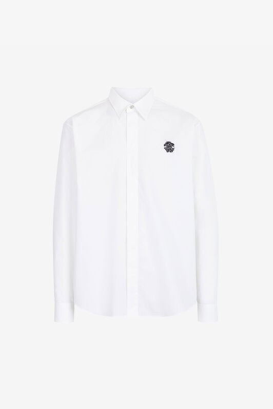 RC Embroidered-logo cotton shirt RC Embroidered-logo cotton shirt White RRT710-CH061